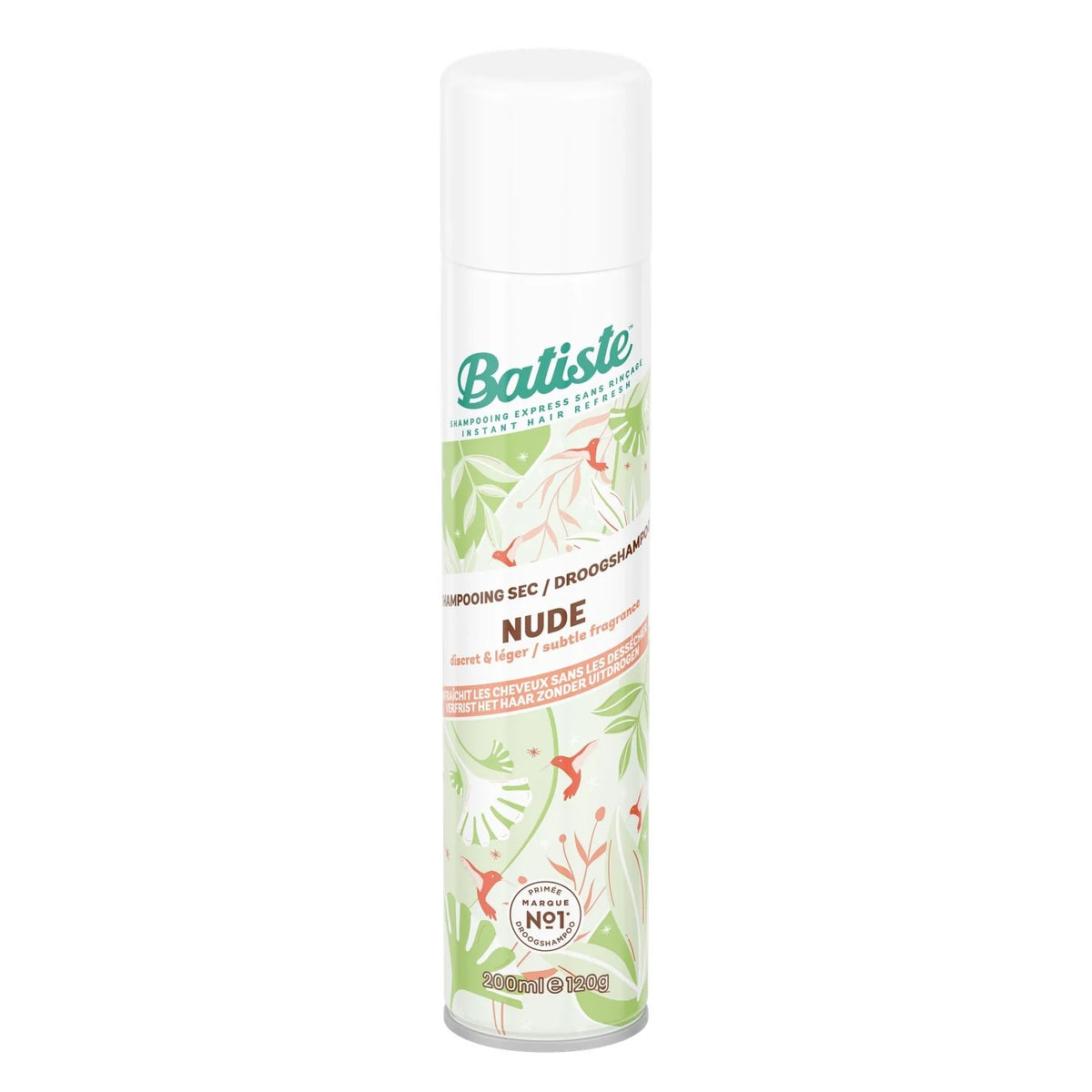 SHAMPOING SEC DISCRET ET LÉGER NUDE BATISTE 200ML