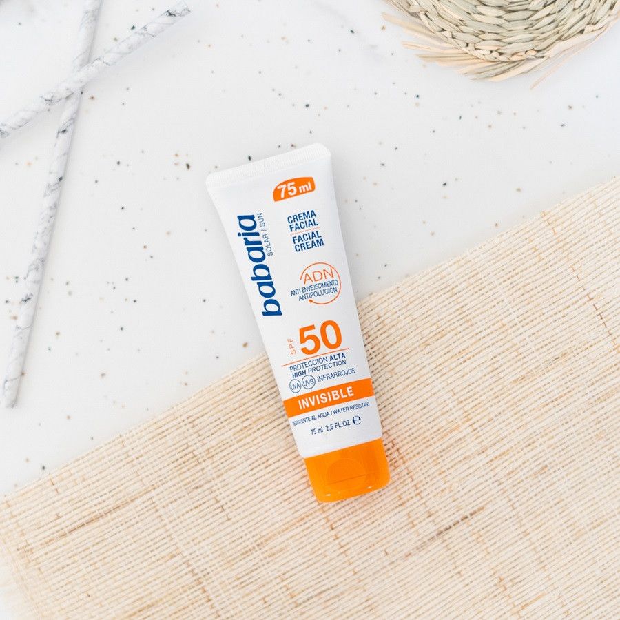 BABARIA SOLAR ADN INVISIBLE CRÈME SOLAIRE VISAGE SPF50+ 75ML