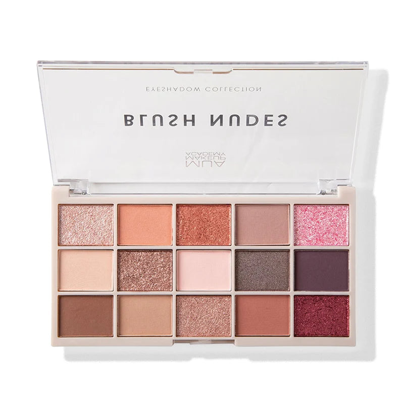 MUA 15 SHADE EYESHADOW PALETTE - BLUSH NUDES