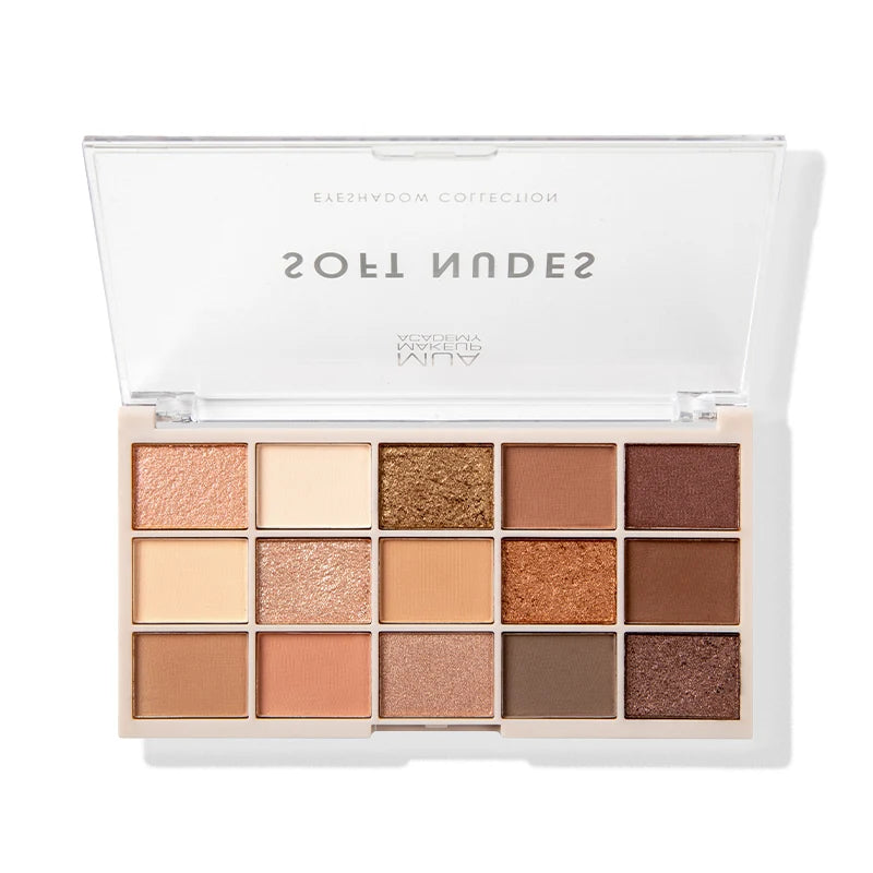 MUA 15 SHADE EYESHADOW PALETTE – SOFT NUDES