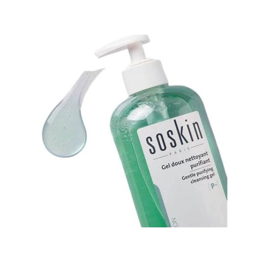 SOSKIN Gel doux nettoyant purifiant Gentle purifying Cleansing Gel 500ml