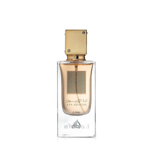 Lattafa Ana Abiyedh Poudrée, Ana Abiyedh Poudrée Eau de Parfum Femme, parfum Lattafa femme 60 ml, parfum floral poudré femme, parfum longue tenue, parfum élégant Lattafa Maroc, acheter parfum Lattafa Maroc, beautyfamily.ma, أنا أبيض بودري