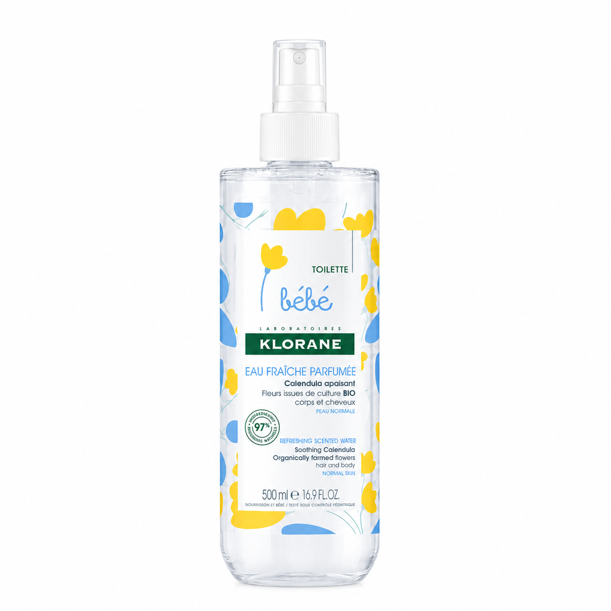 KLORANE BÉBÉ EAU FRAÎCHE PARFUMÉE AU CALENDULA BIO 500ML