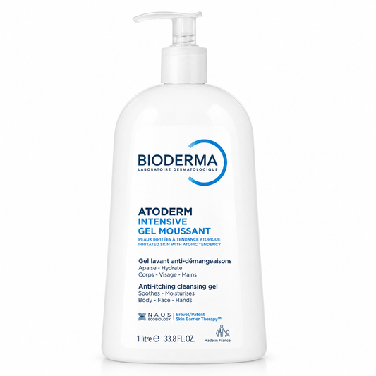 BIODERMA ATODERM INTENSIVE GEL MOUSSANT 1L GEL LAVANT ANTI-DÉMANGEAISONS 500ML
