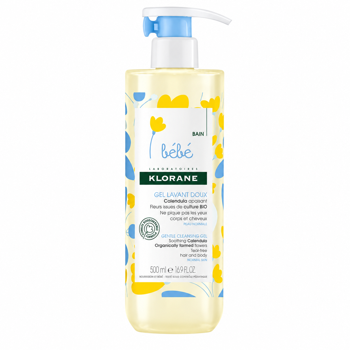 KLORANE BÉBÉ GEL LAVANT DOUX AU CALENDULA 500ML