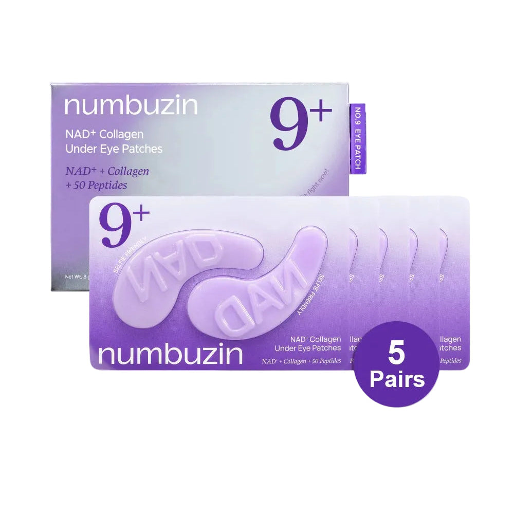 NUMBUZIN NO.9 NAD+ COLLAGEN UNDER EYE PATCHES 5 PAIRS