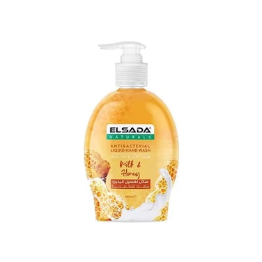 ELSADA ANTIBACTERIAL MILK AND HONEY LIQUID HAND SOAP 440ML