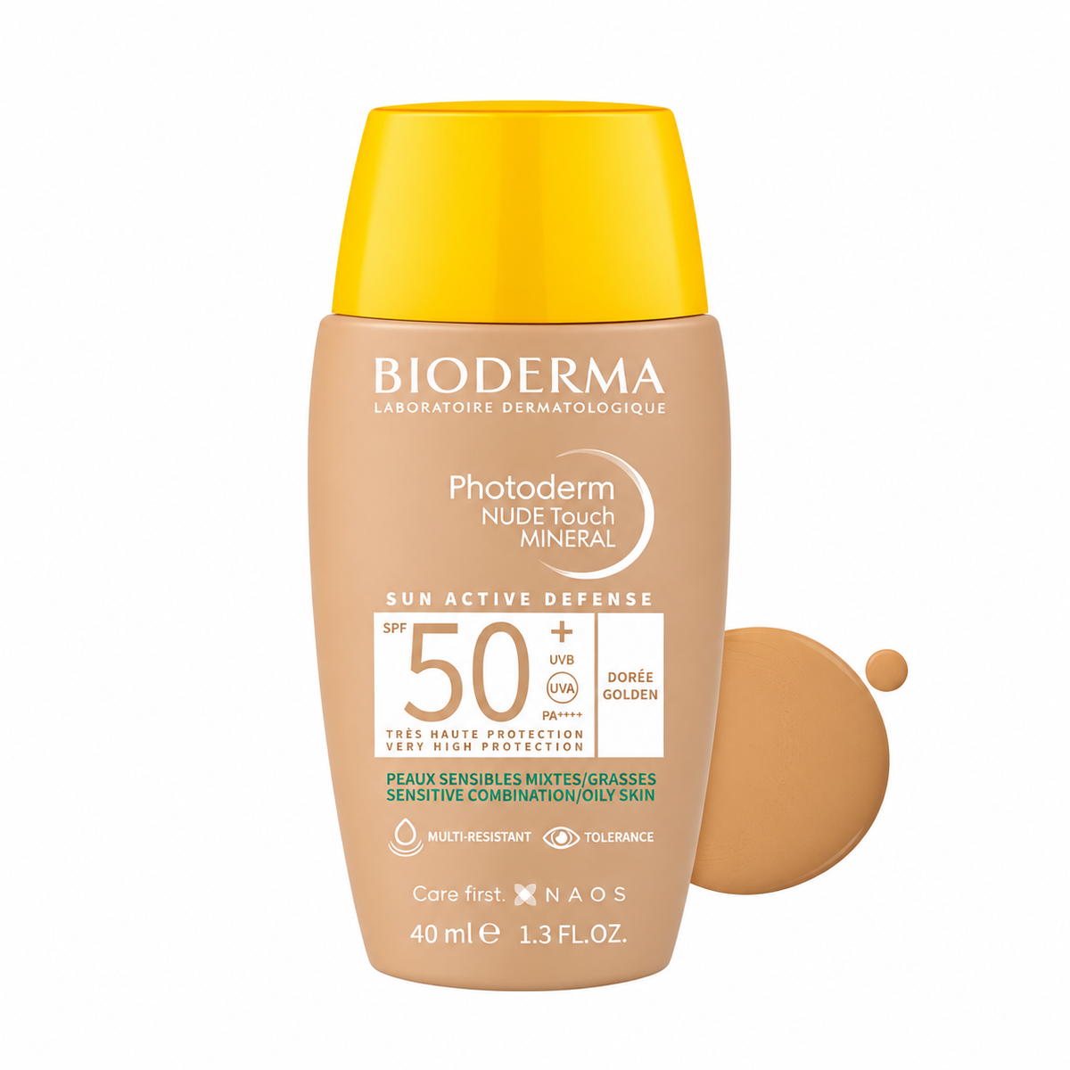 BIODERMA PHOTODERM NUDE TOUCH MINERAL SPF50+ DORÉE 40ML