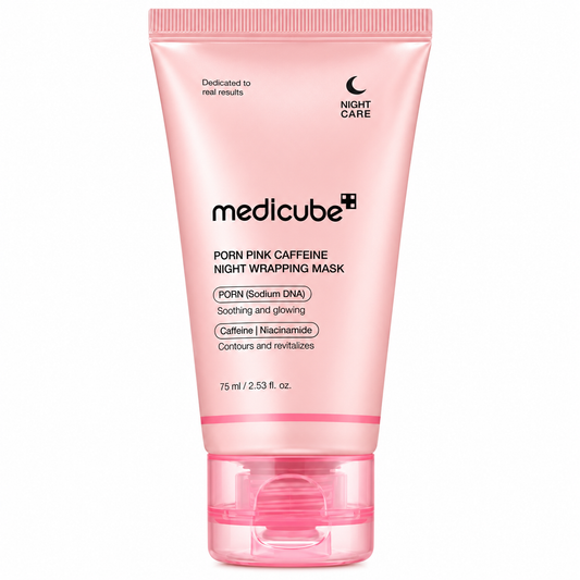 MEDICUBE PDRN PINK CAFFEINE NIGHT WRAPPING MASK 75ML