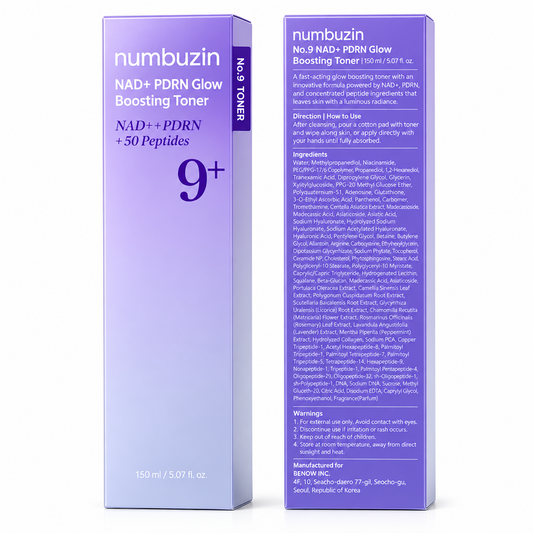 NUMBUZIN NO.9 NAD + PDRN GLOW BOOSTING TONER