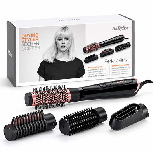 BABYLISS PERFECT FINISH AS126E SÈCHE-CHEVEUX STYLER 4 ACCESSOIRES