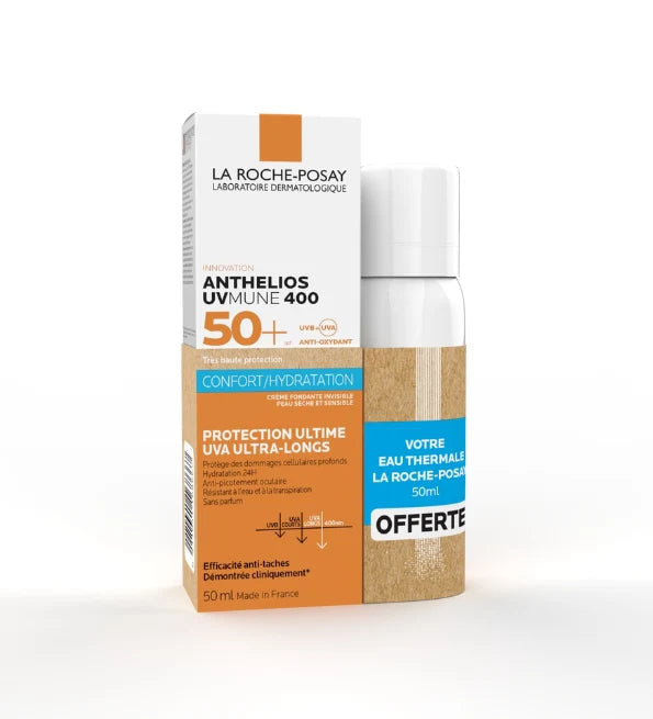 LA ROCHE POSAY ANTHELIOS CREME FONDANTE UVMUNE 400 50ML + EAU THERMALE 50ML OFFERTE
