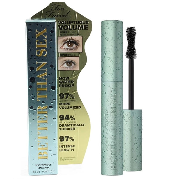 TOO FACED BETTER THAN SEX WATERPROOF MASCARA 0.27OZ/8.0ML NEW WITH BOX