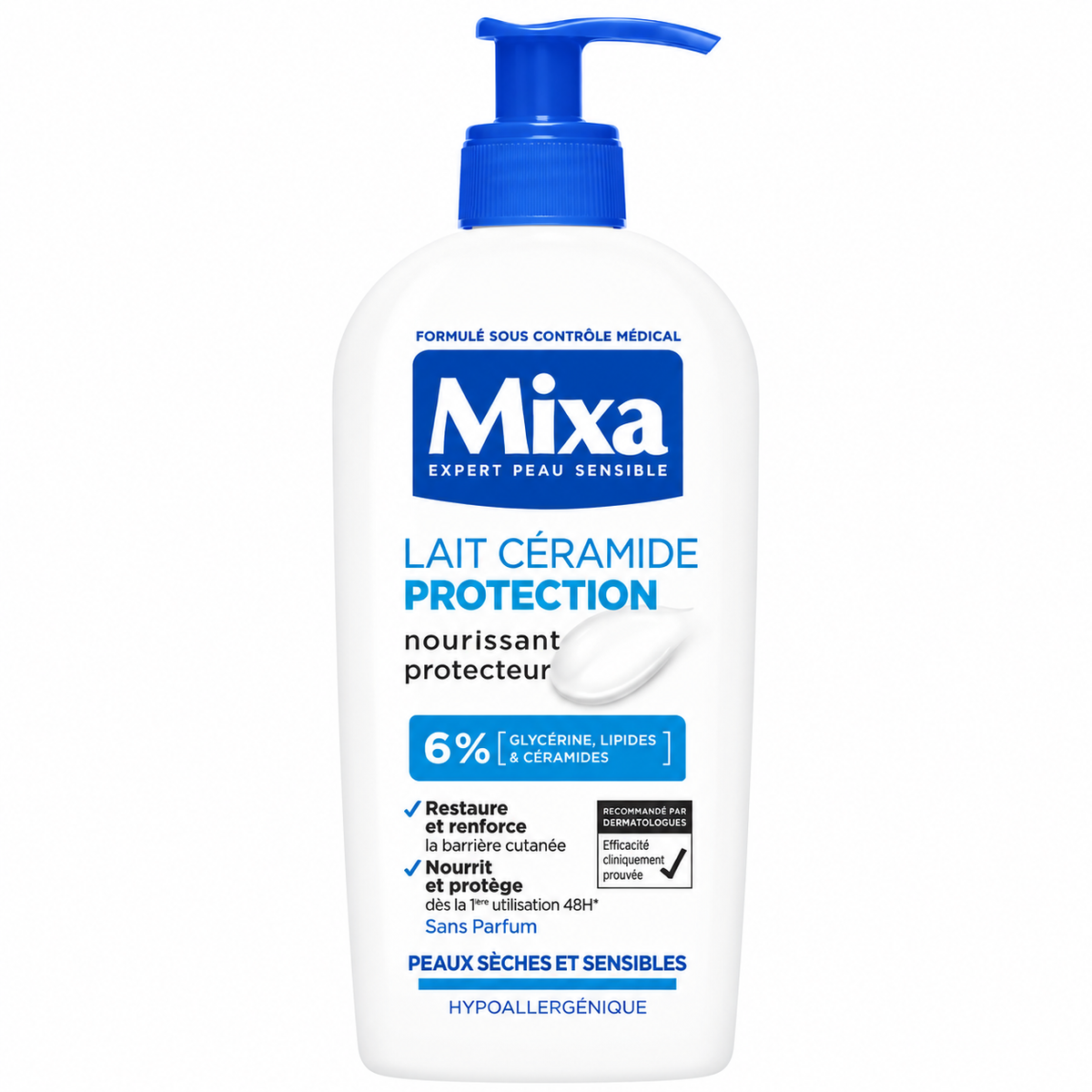 MIXA EXPERT PEAU SENSIBLE LAIT CÉRAMIDE PROTECTION 400ML