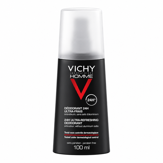 VICHY HOMME DÉODORANT 24H ULTRA-FRAIS SANS SELS D’ALUMINIUM 100 ML