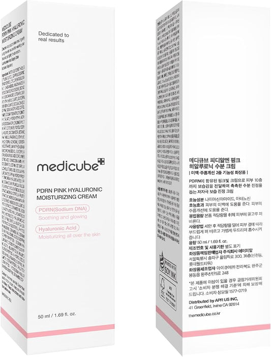 MEDICUBE PDRN PINK HYALURONIC MOISTURIZING CREAM 50ML