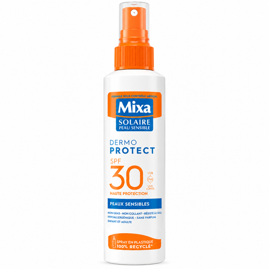 MIXA SOLAIRE DERMO PROTECT SPRAY SPF 30 PEAUX SENSIBLES 150ML