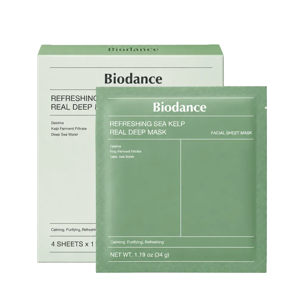 BIODANCE REFRESHING SEA KELP REAL DEEP MASK 4PCS