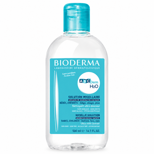 BIODERMA ABCDERM H2O 500 ML SOLUTION MICELLAIRE NETTOYANTE BÉBÉ 500ML