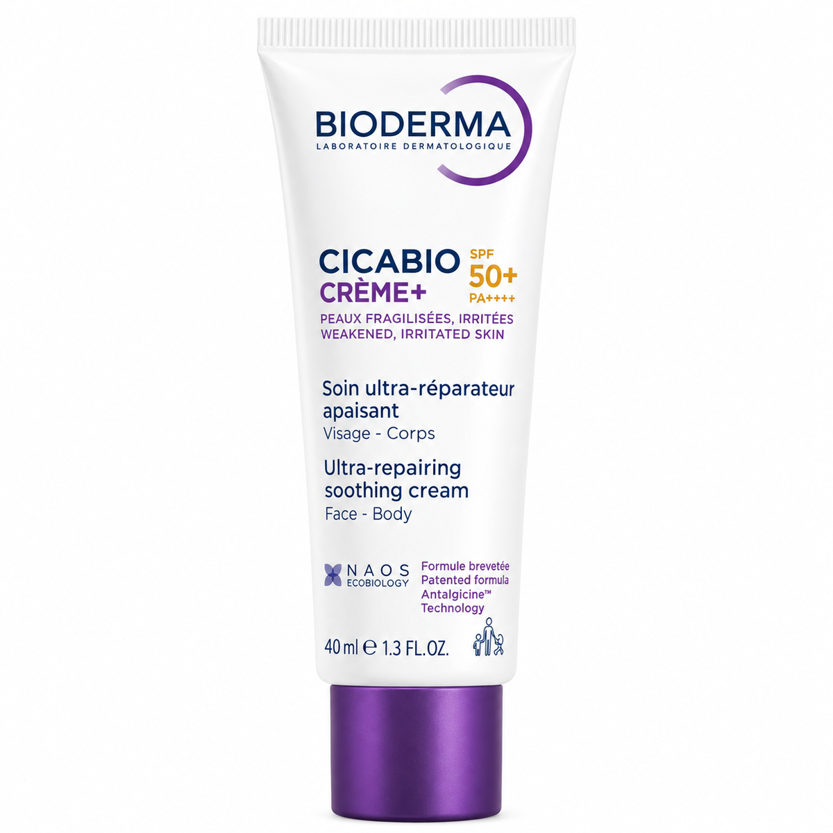 BIODERMA CICABIO CRÈME+ SPF 50+SOIN ULTRA-RÉPARATEUR APAISANT 40ML
