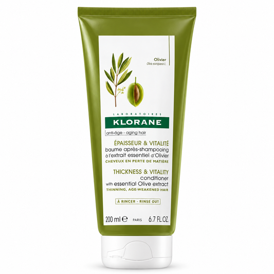 KLORANE BAUME APRÈS-SHAMPOOING ÉPAISSEUR & VITALITÉ À L’EXTRAIT ESSENTIEL D’OLIVIER 200ML