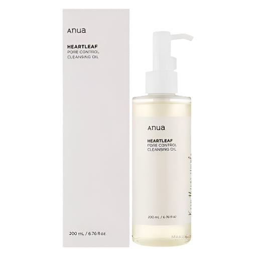 ANUA Heartleaf Pore Control Cleansing Oil, huile nettoyante, huile démaquillante, huile purifiante, contrôle sébum, peau lisse, nettoyage en profondeur, extrait de Heartleaf, soin peau sensible, peau purifiée, démaquillage efficace, soins anti-imperfections, contrôle des pores, routine de soins, soins hydratants, BeautyFamily.ma, soins peau apaisants