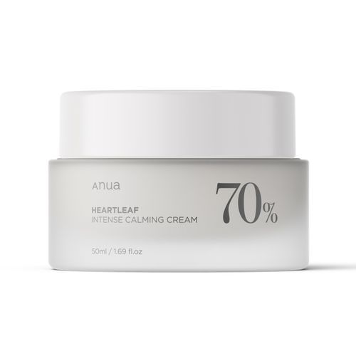 ANUA Heartleaf 70 Intense Calming Cream, crème apaisante, crème hydratante, soin peau sensible, soin anti-rougeurs, crème anti-inflammatoire, crème à l'extrait de Heartleaf, crème acide hyaluronique, soin peau déshydratée, crème pour peau irritée, crème réparatrice, soin peau protégée, soins peau apaisant, BeautyFamily.ma, crème peau fragile, soin peau équilibrée Maroc, crème hydratation intense