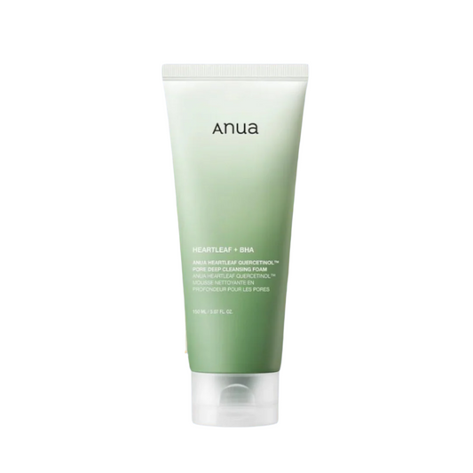 ANUA Heartleaf Quercetinol Pore Deep Cleansing Foam, mousse nettoyante, mousse purifiante peau, mousse nettoyante anti-imperfections, nettoyage profond, mousse nettoyante peau sensible, soins peau acné, mousse anti-rougeurs, extrait de Heartleaf, quercétinol, nettoyant anti-sébum, soin peau apaisant, soin peau purifiée, soins anti-inflammatoires, nettoyage doux, BeautyFamily.ma, soins peau claire, mousse pour pores dilatés