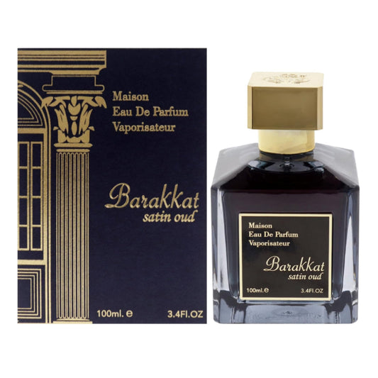 Barakkat Satin Oud Fragrance World Pour Unisexe – 100ml
