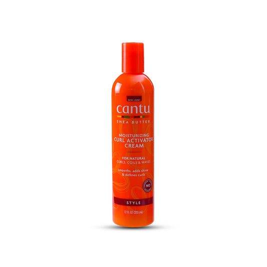 Cantu curl activator Maroc, crème boucles Cantu, activateur de boucles naturel, crème cheveux frisés hydratante, Cantu beurre de karité, soin cheveux texturés, produits capillaires sans sulfate, BeautyFamily.ma