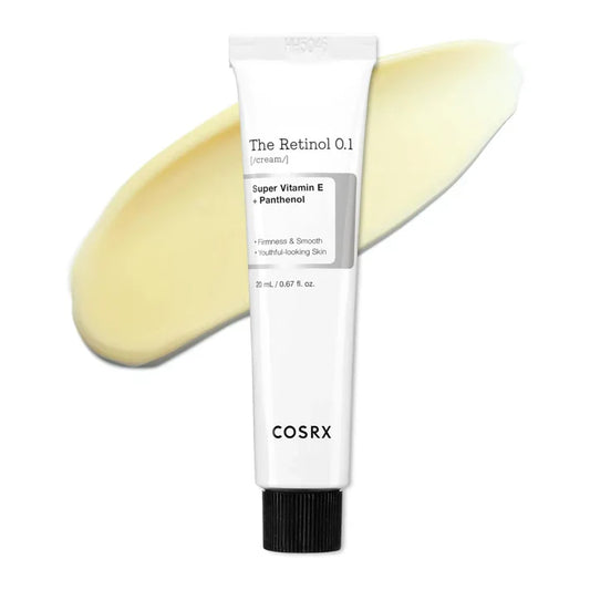 COSRX, rétinol, anti-âge, crème visage, rides, ridules, rétinol débutant, peau sensible, panthénol, adénosine, vitamine E, routine du soir, soin anti-rides, anti-âge coréen, cosmétique coréenne, beautyfamily.ma