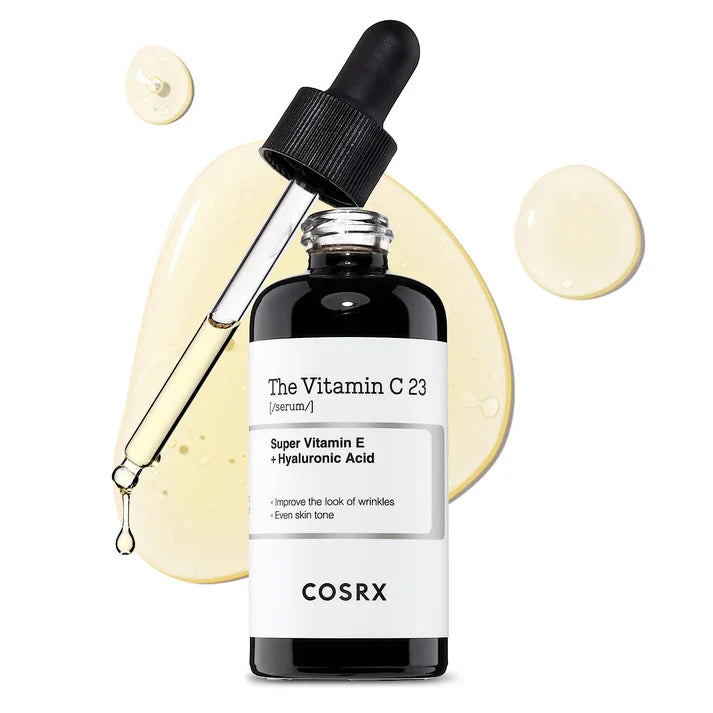 COSRX, sérum vitamine C, vitamin C 23, acide ascorbique, éclat du teint, anti-taches, anti-oxydant, sérum éclat, peau terne, sérum anti-imperfections, routine vitamine C, beautyfamily.ma, cosmétique coréenne