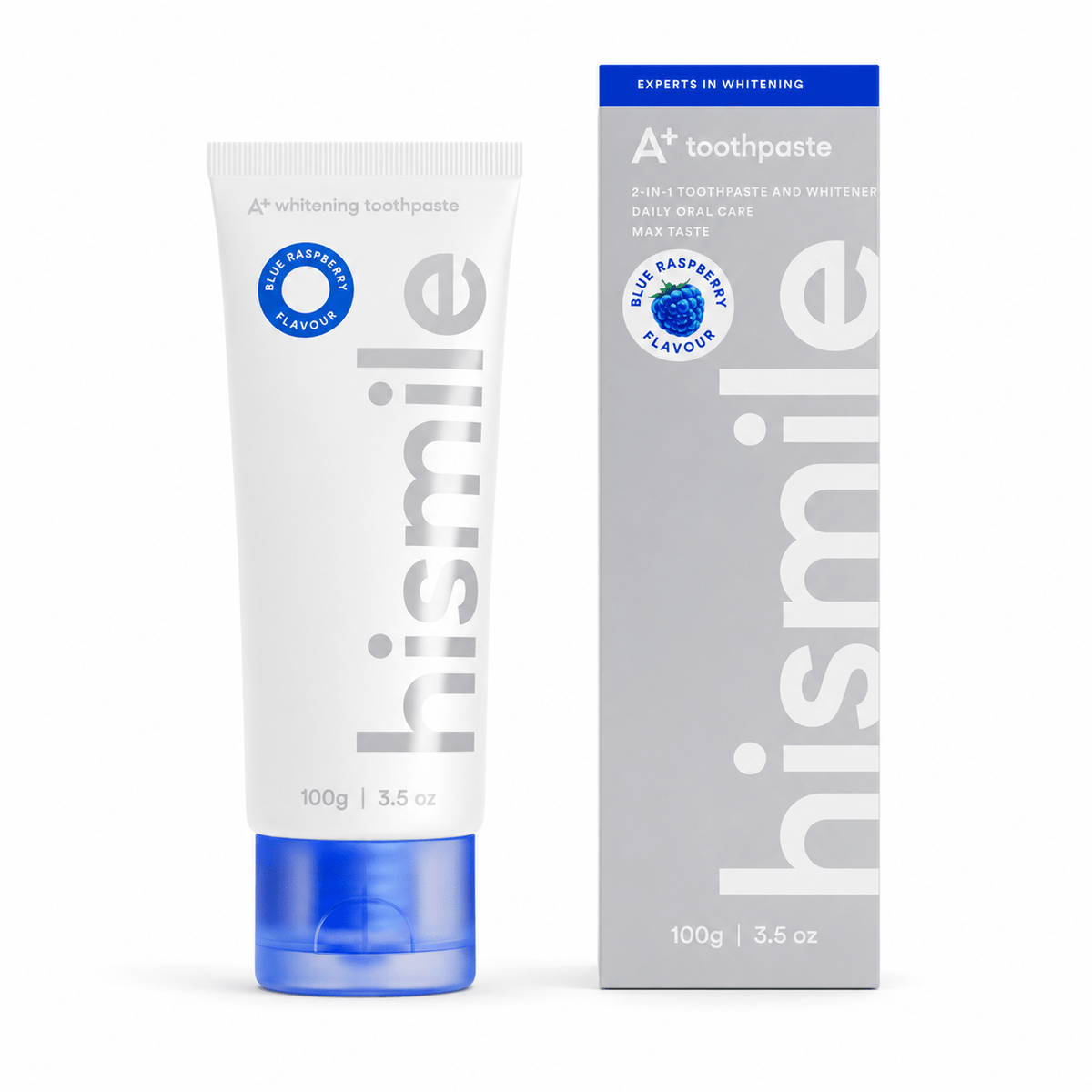 HISMILE A+ WHITENING TOOTHPASTE BLUE RASPBERRY DENTIFRICE 100 G