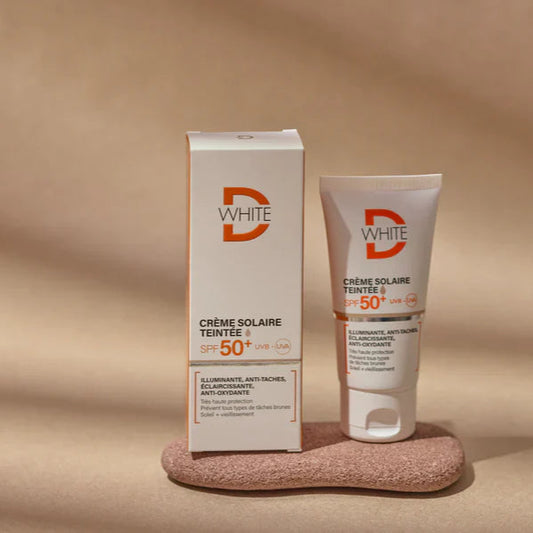 D-WHITE CRÈME SOLAIRE TEINTÉE SPF50+ 50ML