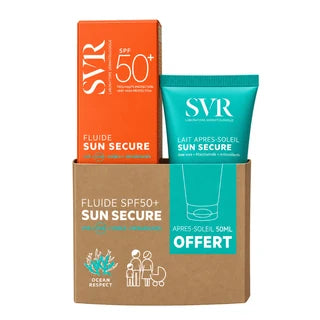 SVR SUN SECURE FLUIDE SPF50+ 50 ML = LAIT APRÈS-SOLEIL 50 ML OFFERT