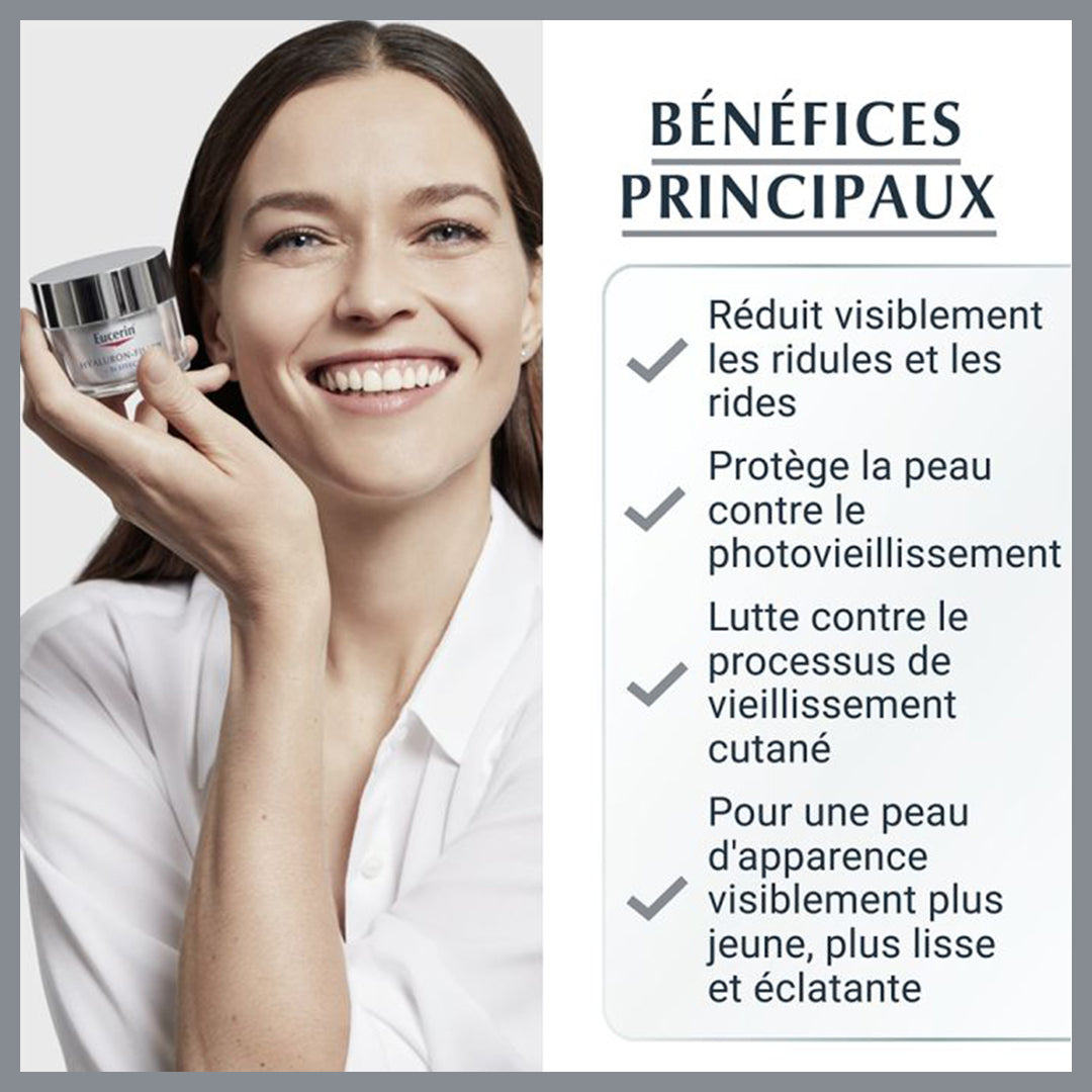 EUCERIN HYALURON-FILLER SOIN DE JOUR ANTI-ÂGE 50ML