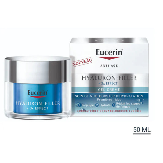 EUCERIN HYALURON-FILLER + 3X EFFECT SOIN DE NUIT BOOSTER D'HYDRATATION 50ML
