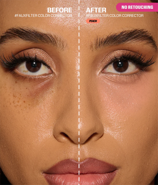 HUDA BEAUTY, FauxFilter Under Eye Color Corrector, correcteur de couleur, color corrector, correcteur cernes, contour des yeux, Peach corrector, anti-cernes, longue tenue, anti-transfert, non comédogène, maquillage teint, HUDA BEAUTY Maroc, acheter HUDA BEAUTY Maroc, beautyfamily.ma