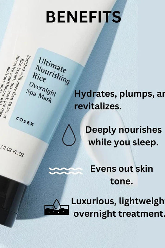 COSRX ULTIMATE NOURISHING RICE OVERNIGHT SPA MASK 60ML