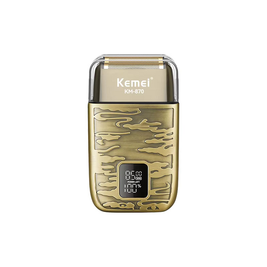 KEMEI KM-870 RASOIR ÉLECTRIQUE PROFESSIONNEL PORTABLE À DOUBLE LAME