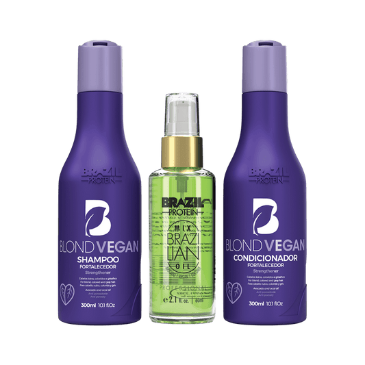 BLOND VEGAN SHAMPOO ET CONDITIONER 300 ml +SERUM 60ml - KStyle