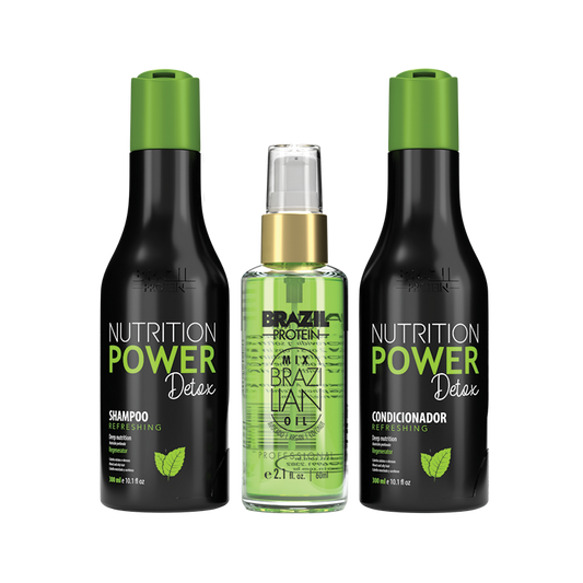 POWER DETOX SHAMPOO ET CONDITIONER 300ML + SERUM 60ML - KSTYLE