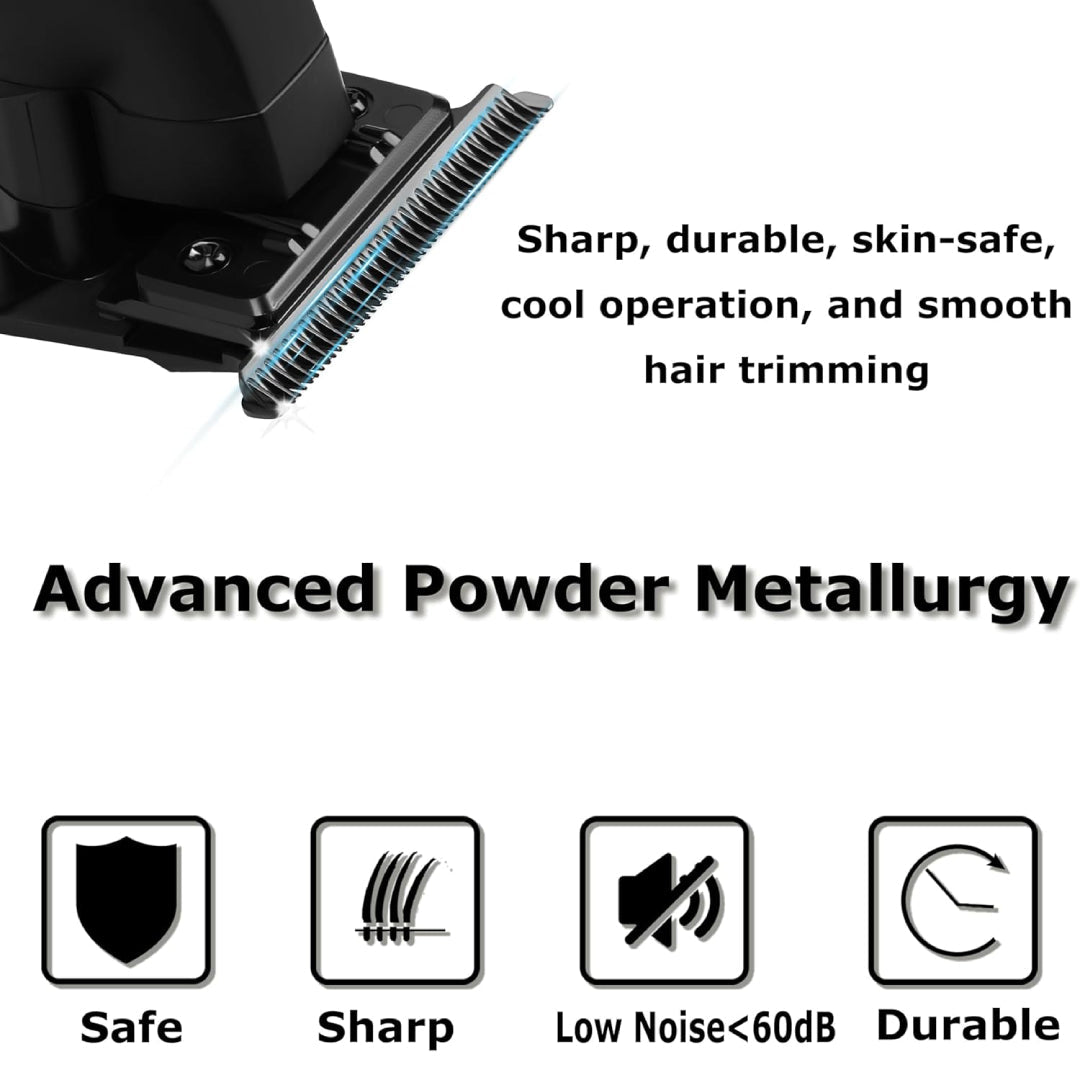 Kemei KM-2299 Desvelladora Tondeuse Sans Fil Avec Base Noir