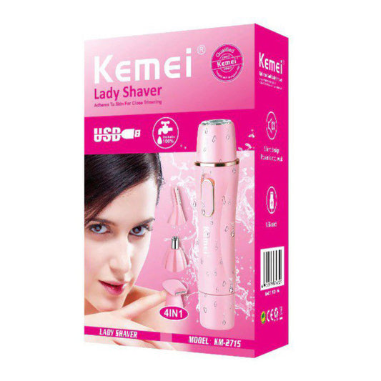 Kemei KM-2715 rasoir électrique Multifonction 4 en 1 tondeuse rechargeable