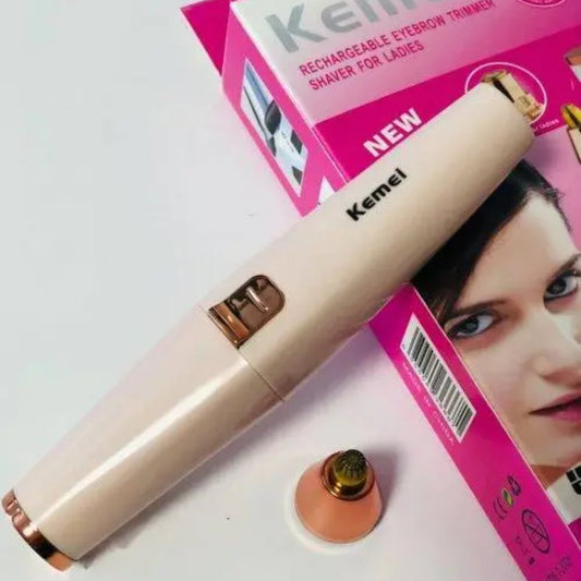 Kemei KM - 6667 Épilateur 2 in 1 visage femme rechargeable Tondeuse visage facile à utiliser