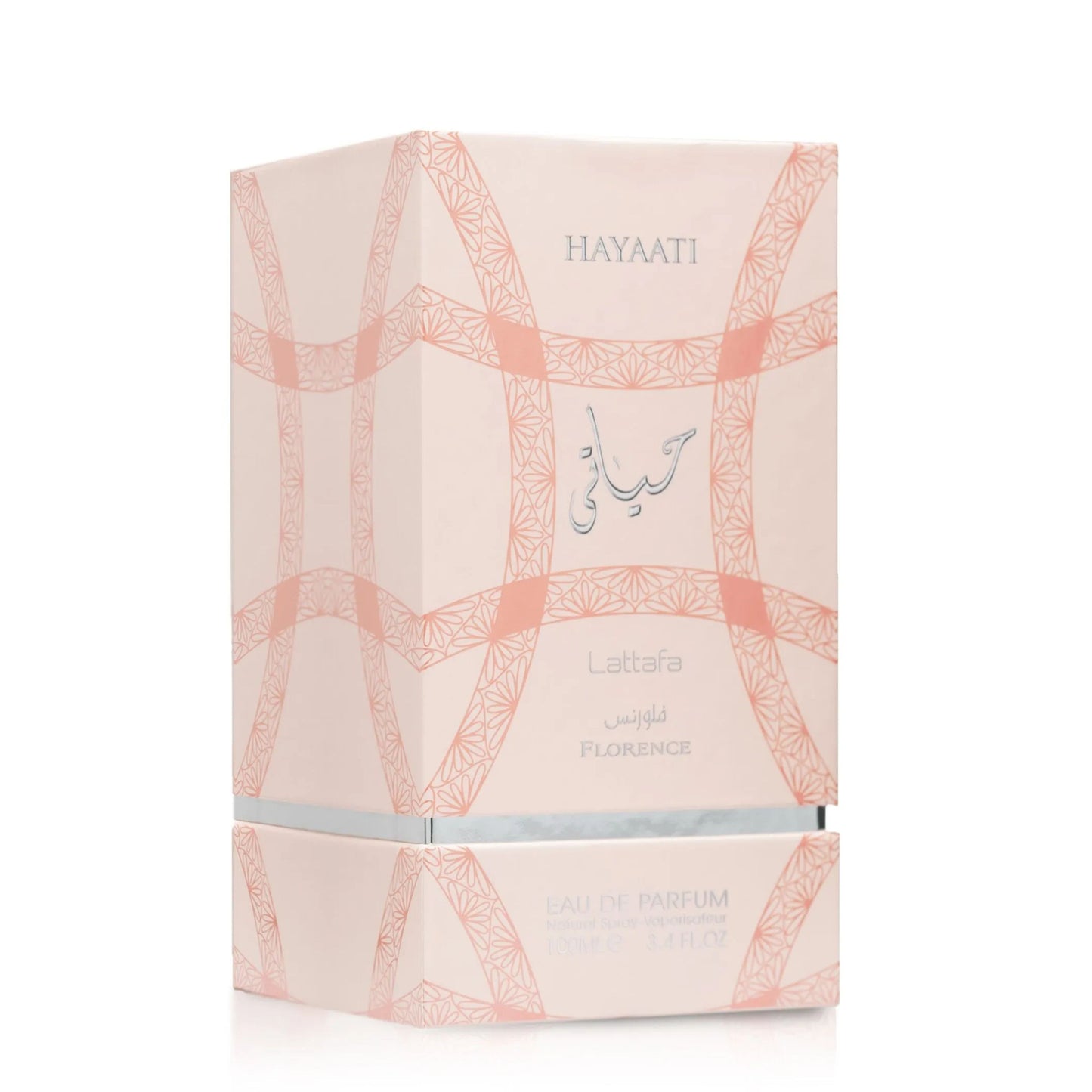 hayaati florence lattafa, lattafa hayaati florence femme, parfum lattafa maroc, parfum floral fruité gourmand femme, eau de parfum lattafa 100ml femme, parfum litchi pamplemousse groseille, parfum rose pêche cèdre, parfum vanille praliné ambre maroc, acheter hayaati florence maroc, beautyfamily lattafa — HAYAATI FLORENCE Eau de Parfum Lattafa 100 ml pour femme, parfum floral fruité gourmand aux notes de litchi, pamplemousse, groseille rouge, rose, pêche, disponible au Maroc sur beautyfamily.ma