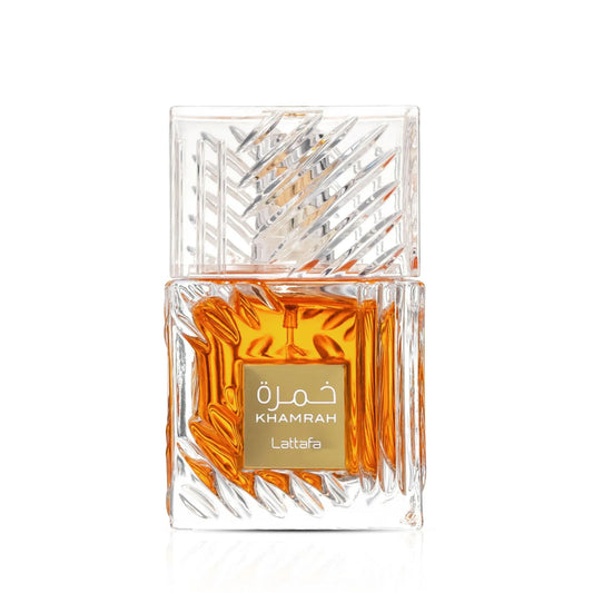 khamrah lattafa, lattafa khamrah unisexe, parfum lattafa maroc, parfum oriental épicé gourmand, eau de parfum lattafa 100ml, parfum cannelle muscade bergamote, parfum dattes praliné tubéreuse, parfum vanille tonka benjoin myrrhe, acheter khamrah maroc, beautyfamily lattafa — KHAMRAH Eau de Parfum Lattafa 100 ml unisexe, parfum oriental épicé gourmand aux notes de cannelle, noix de muscade, bergamote, dattes, praliné, tubéreuse, mahonial, vanille, fève tonka, myrrhe, disponible au Maroc sur beautyfamily.ma