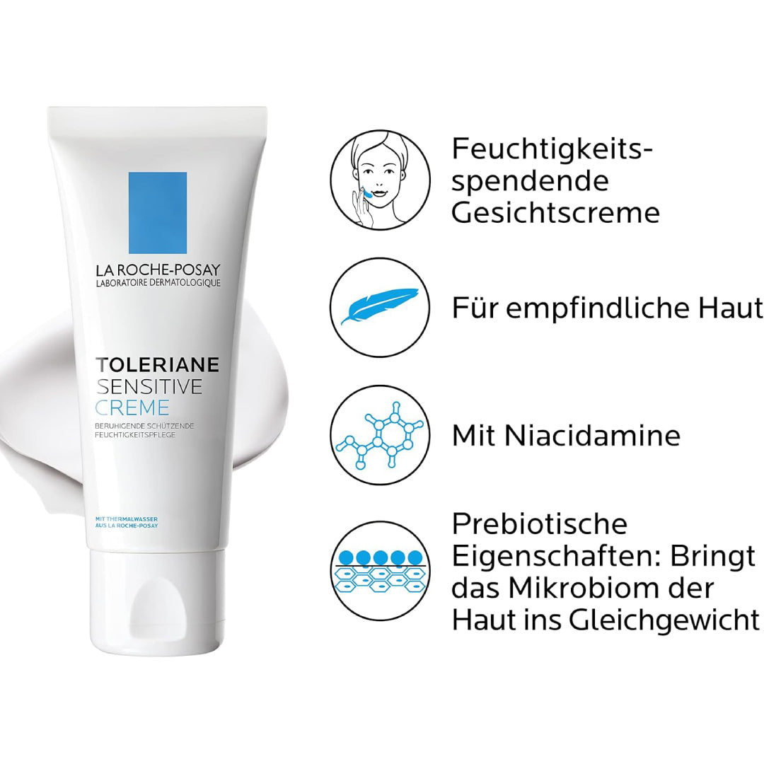 LA ROCHE-POSAY – Toleriane Sensitive Crème Soin Hydratant Apaisant | 40ml