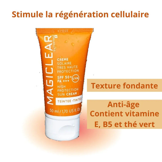 MAGICLEAR CREME SOLAIRE TRES HAUTE PROTECTION TEINTEE SPF50+ PA+++ 50ML