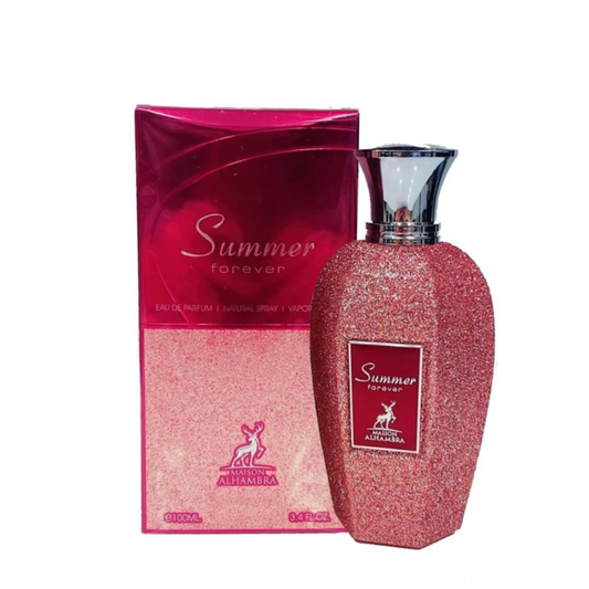 summer forever maison alhambra, maison alhambra summer forever femme, parfum floral fruité maroc, parfum agrumes femme, eau de parfum maison alhambra 100ml, parfum frais boisé femme, parfum aromatique quotidien maroc, acheter summer forever maroc, beautyfamily maison alhambra — SUMMER FOREVER Eau de Parfum Maison Alhambra 100 ml pour femme, parfum floral fruité frais aux notes d’agrumes, accords ozoniques, cœur aromatique et base boisée épicée, disponible au Maroc sur beautyfamily.ma